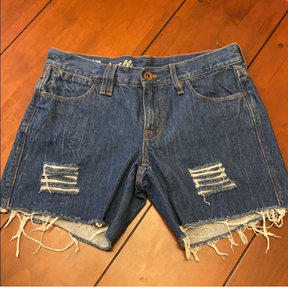 Madewell high-rise jean shorts